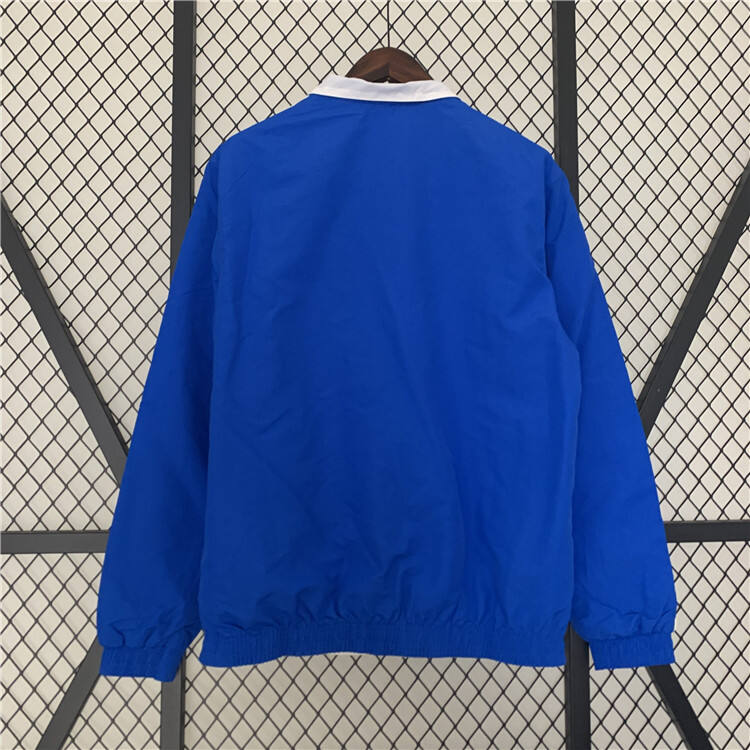 AS Roma 2324 Reversible Trench Jacket BlueWhite - Official Replica