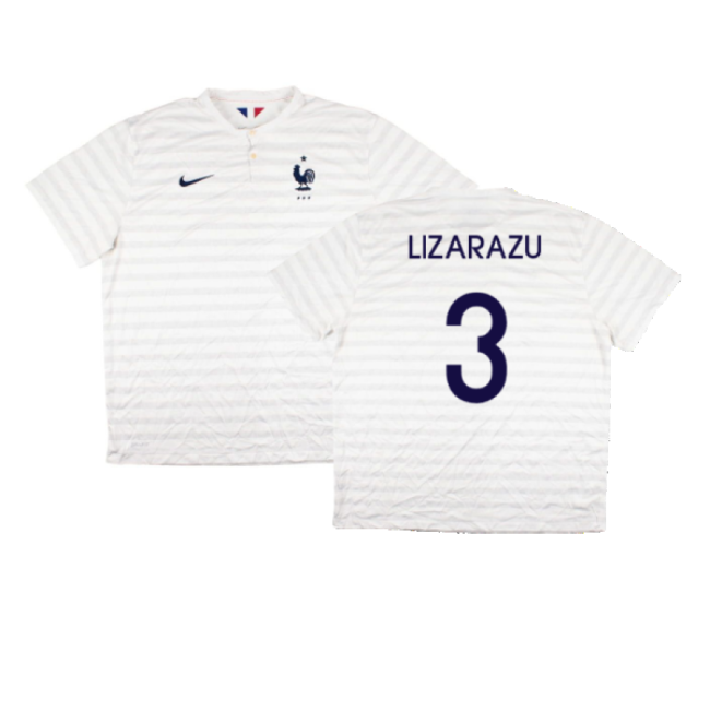 Cheap France 2014-15 Away Shirt ((Very Good) XXL) (Lizarazu 3) Mature