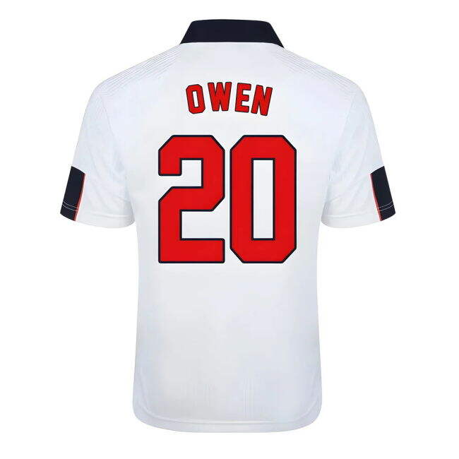 Owen 20 England Football Team Fashionable Home Soccer Jersey