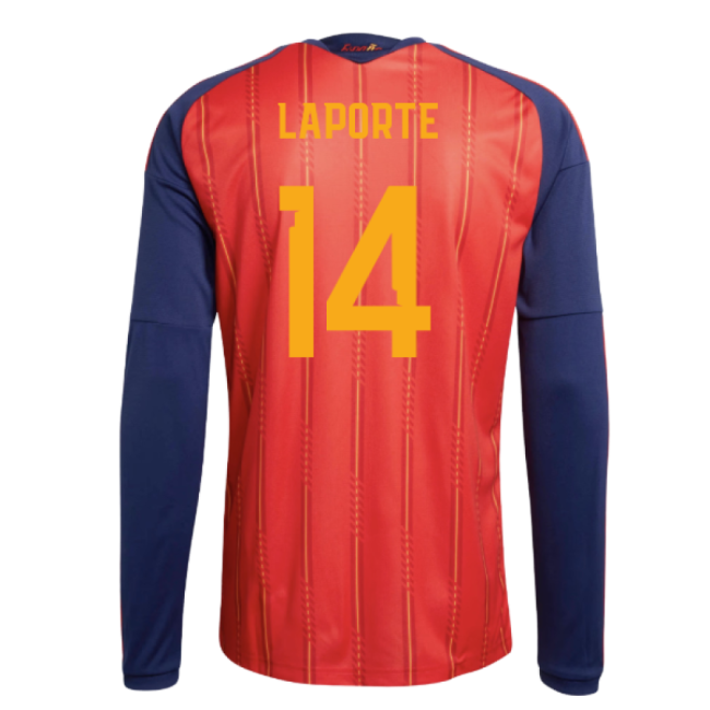 Professional Spain 2026-2027 Spain Long Sleeve Home Shirt (Laporte 14)