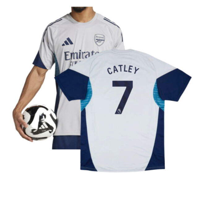 2025-2026 Arsenal Training Shirt (Grey Two) (Catley 7)