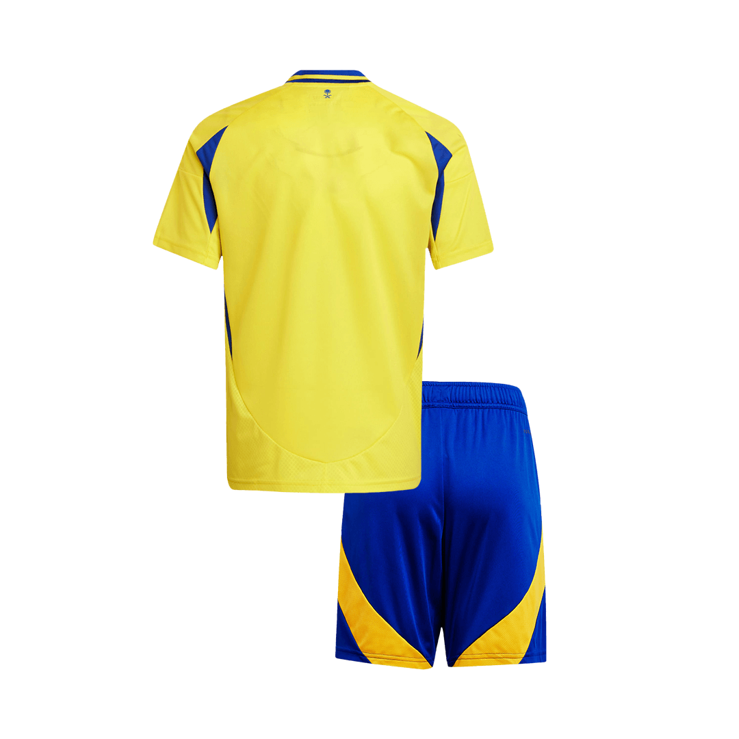 Kid's Al Nassr Home Soccer Jersey Kit(Jersey+Shorts) 2024/25Authentic