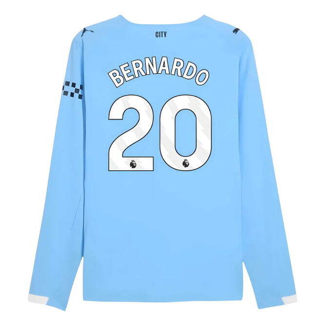 2025-20 Man City Home Football Kit Bernardo Printing L M S