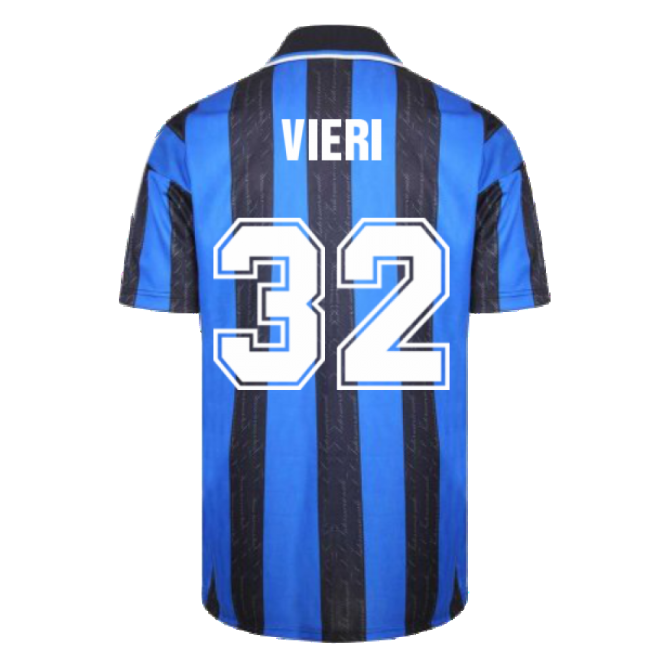 High-Quality 1998 Inter Milan Score Draw Home Shirt (Vieri 32)