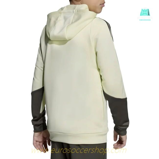 2025-2026 Real Madrid Training Hoody (Almost Lime) - Kids