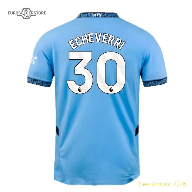 Premium Home Premier League Team Echeverri Jersey 2024-2025 Soft