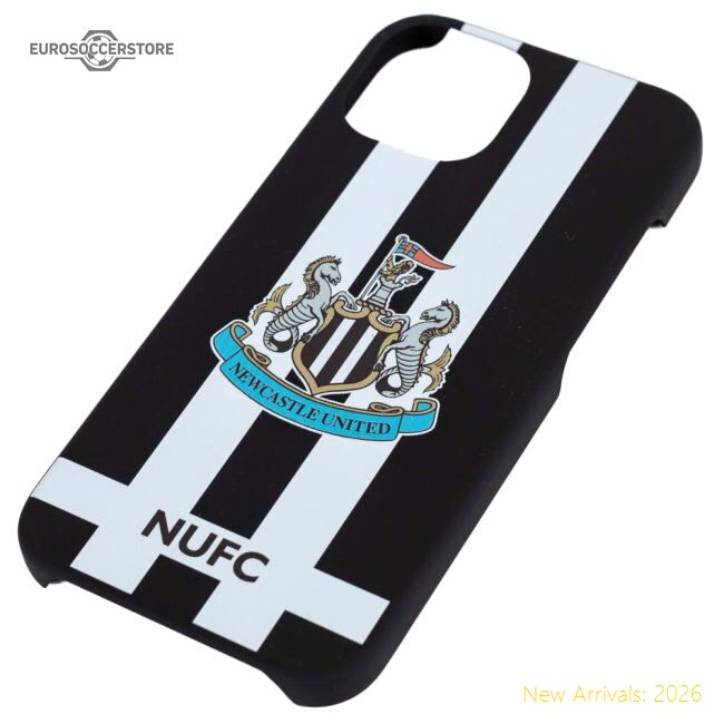 Official Newcastle United Fc Iphone 14 Striped Hard Case - Premium
