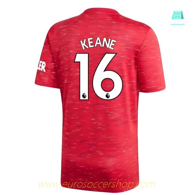 2020-2021 Man Utd Adidas Home Football Shirt (KEANE 16)