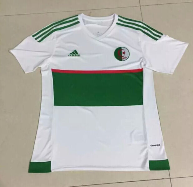 Algeria Home 2016-17 White Soccer Jersey Shirt - Official Replica