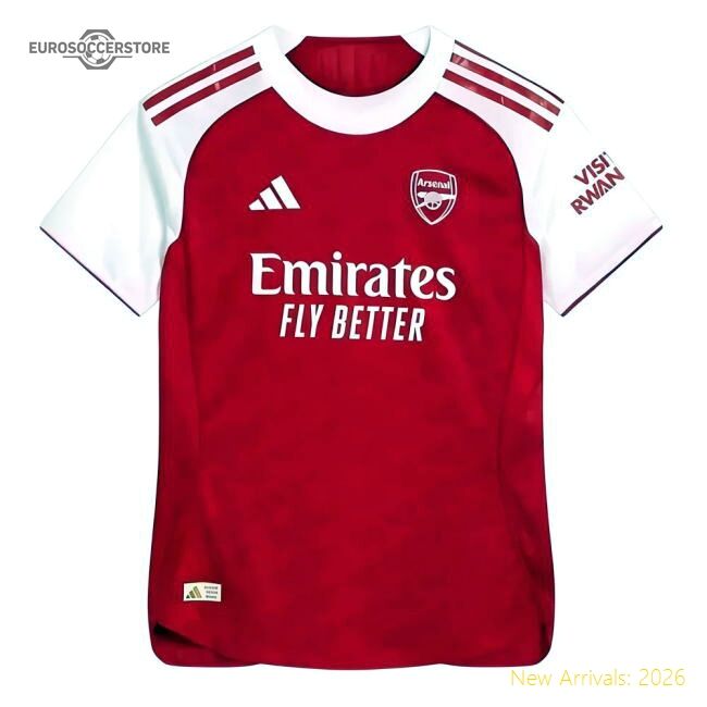 Match-ready Home Arsenal Jersey 2025-2026 Breathable Breathable
