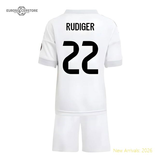 2025-2026 Real Madrid Home Official Jersey Rudiger Advanced Textile