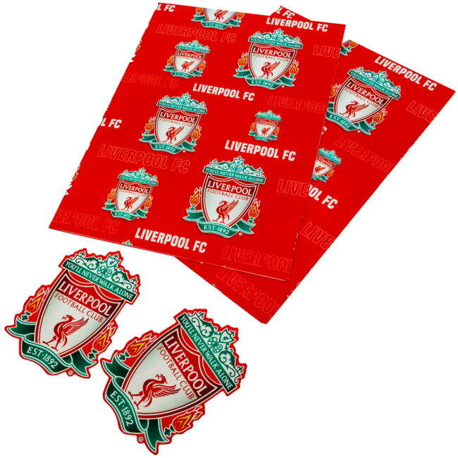 Liverpool FC Text Gift Wrap (Fan Favorite)