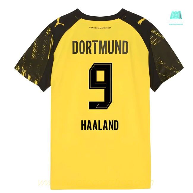 2025-2026 Borussia Dortmund Home Shirt (Kids) (Haaland 9)