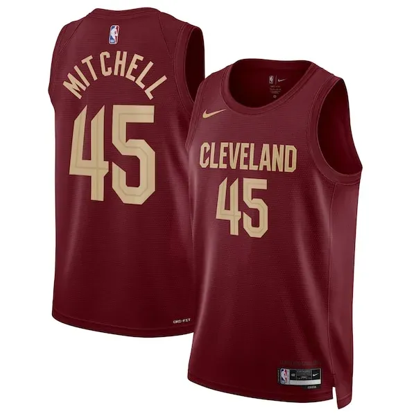 Donovan Mitchell CLE Swingman Jersey - classic genuine - White