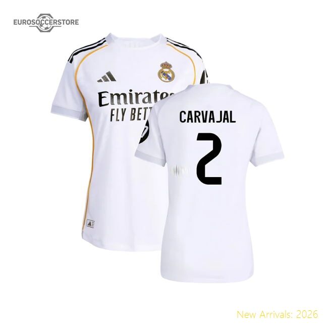 Top-tier Real Madrid Home Carvajal Jersey 2025-2026 Comfortable