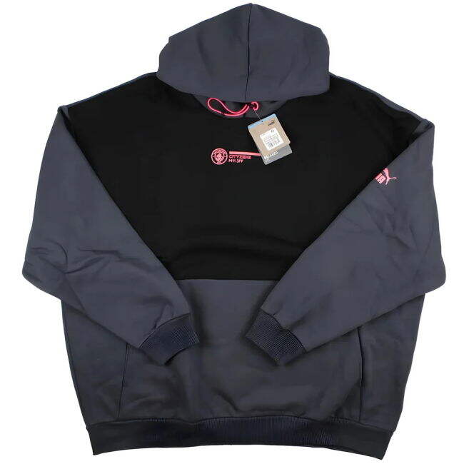 2023-2024 Man City FtblCulture Hoody (Strong Grey) (Collector's Item)