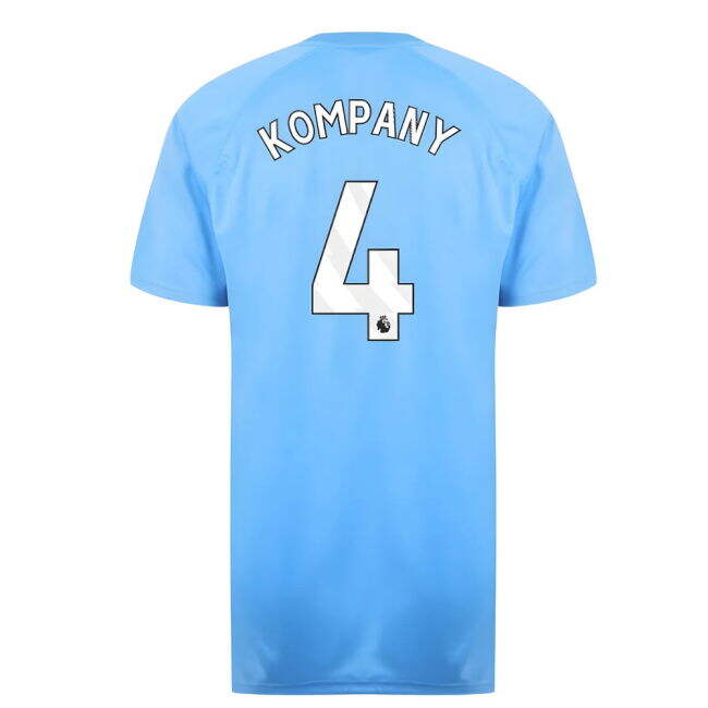 Match Day Football Man City Poly T Shirt Blue Kompany #4 Top Tier L...