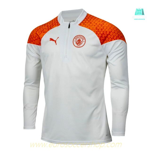 2023-2024 Man City Training Half Zip Top (Marble)