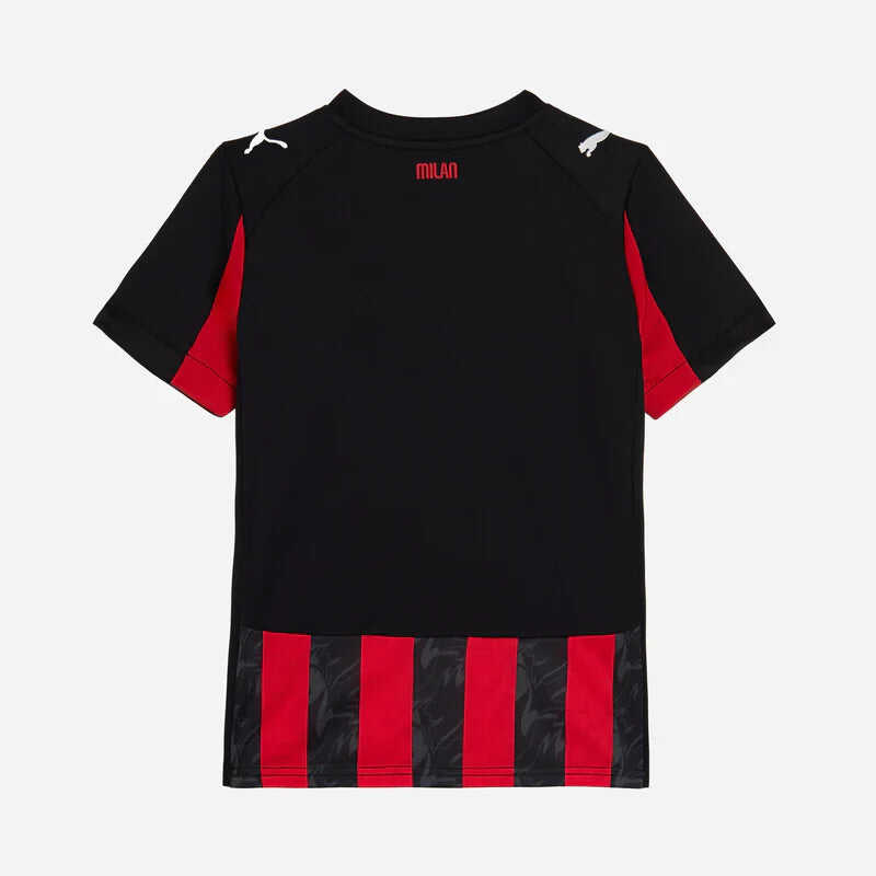 Kid's AC Milan Home Soccer Jersey Kit(Jersey+Shorts) 2025/26Authentic