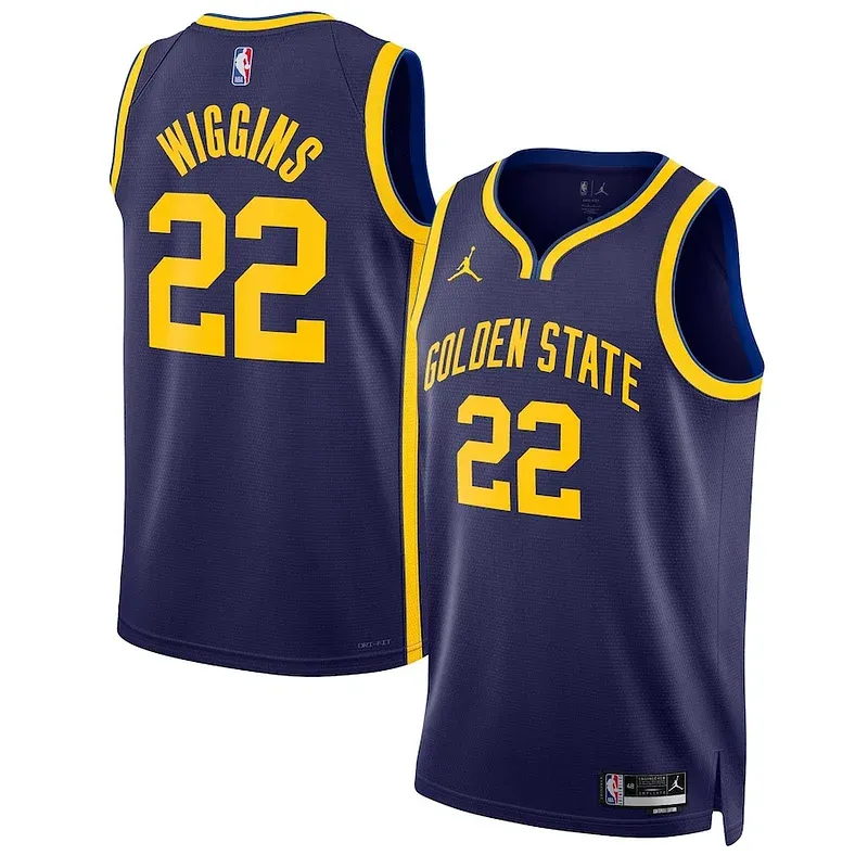 Andrew Wiggins GSW Swingman Jersey - authentic swingman-jersey - Navy