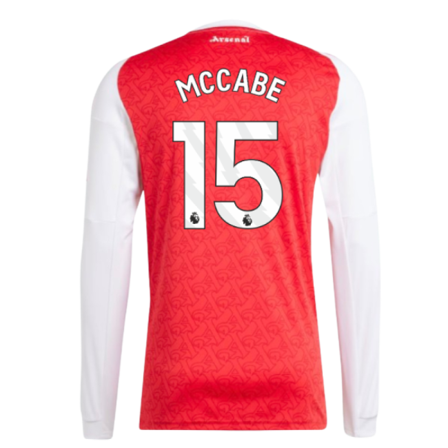 2025-2026 Arsenal Long Sleeve Home Shirt (McCabe 15)