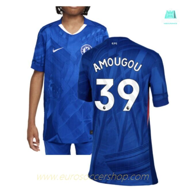 2025-2026 Chelsea Home Shirt (Kids) (Amougou 39)
