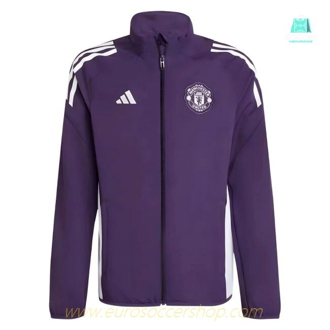 2025-2026 Man Utd Presentation Jacket (Aurora Plum) - Kids