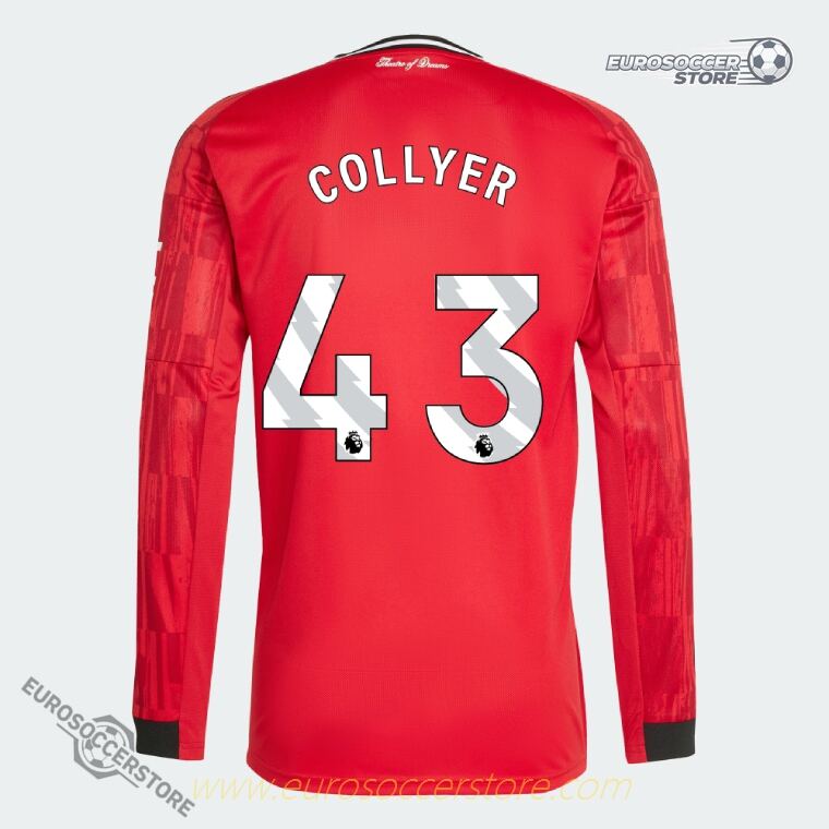 COLLYER 43 Manchester United 25-26 Home Long Sleeve Jersey