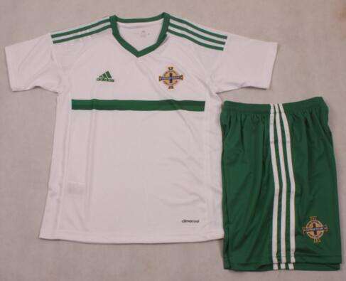 Kids Northern Ireland Euro 2016 Away Soccer KitShirtShorts - Official