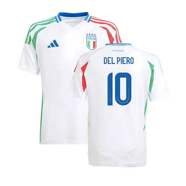 Affordable 2024-2025 Italy Away Shirt (Kids) (DEL PIERO 10) Mature