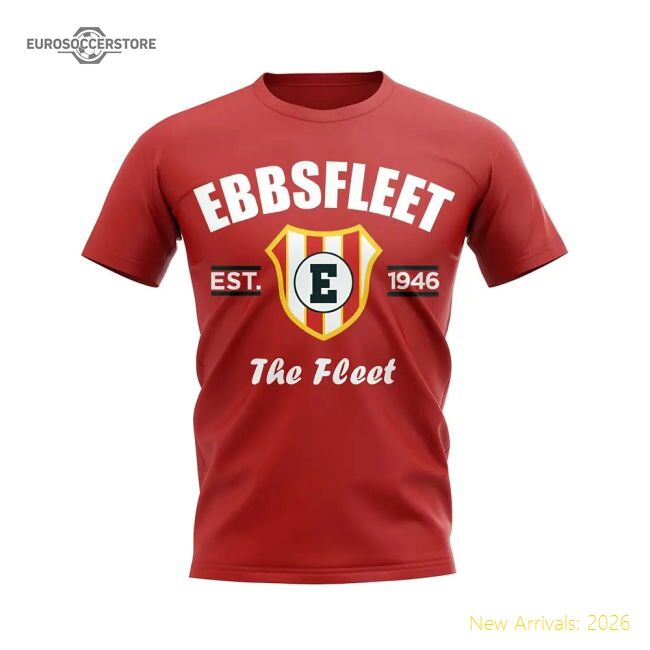 Authentic Ebbsfleet Established Football T-shirt (red) - Premium