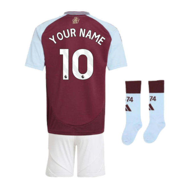 2024-2025 Aston Villa Home Mini Kit (Your Name)