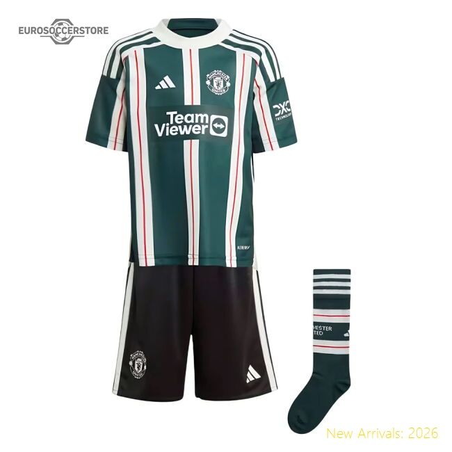 Authentic 2023-2024 Man Utd Away Mini Kit (garnacho 17) - Premium