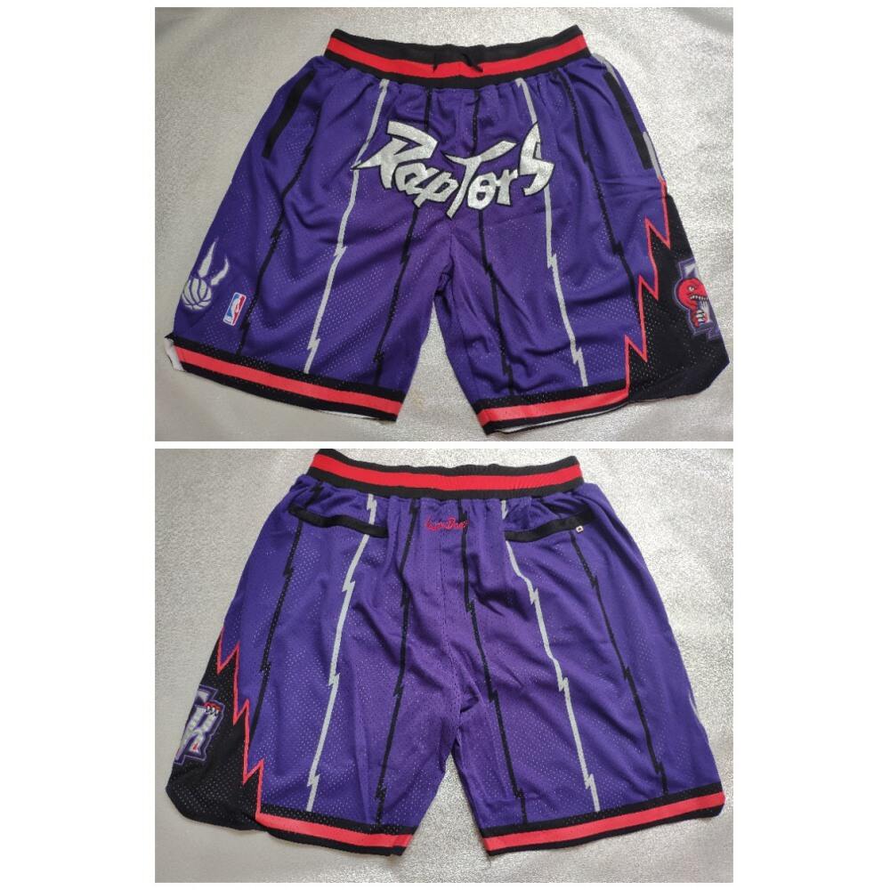 Men's Toronto Raptors Purple Shorts (Run Small)