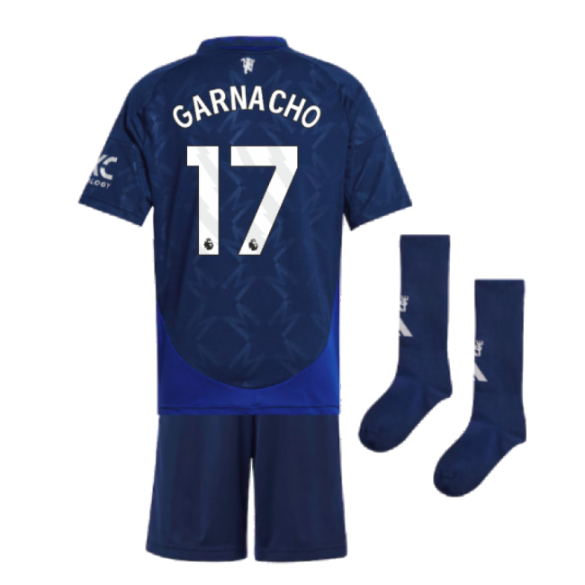Football Man Utd Away Mini Kit Garnacho #17 Superior Craftsmanship...