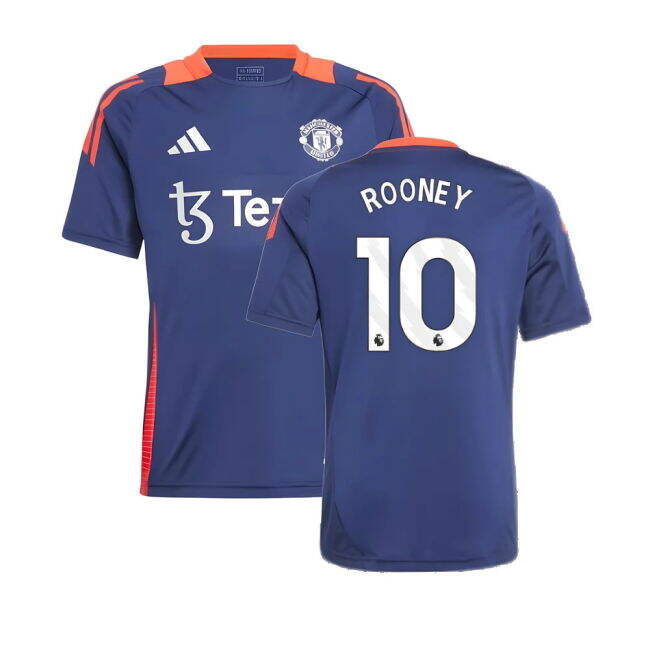 Man Utd Training Football Shirt 2024-20 - Rooney 10 M S Kids
