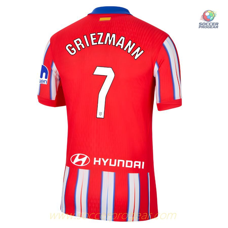 Atletico Madrid Home Team Football Jersey 2024/25 Collection Griezmann