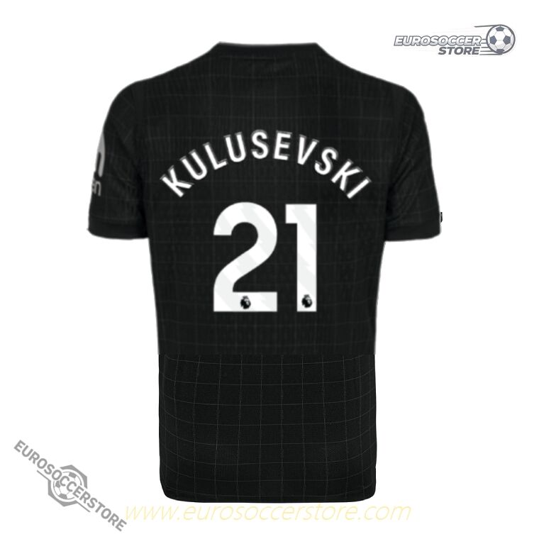 Away Jersey of Tottenham Hotspur featuring KULUSEVSKI 21 for the 25-26 season