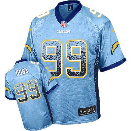 Authentic None #None Blue Alternate Elite NFL Jersey stitched