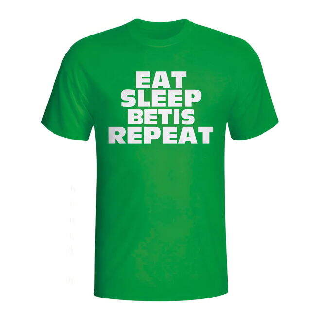 Eat Sleep Real Betis Repeat T-shirt (green) - Kids | Game Day