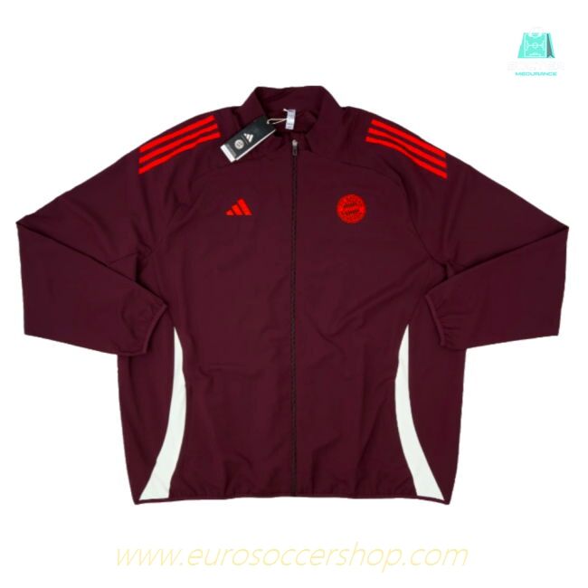 2024-2025 Bayern Munich Presentation Jacket (Shadow Maroon)