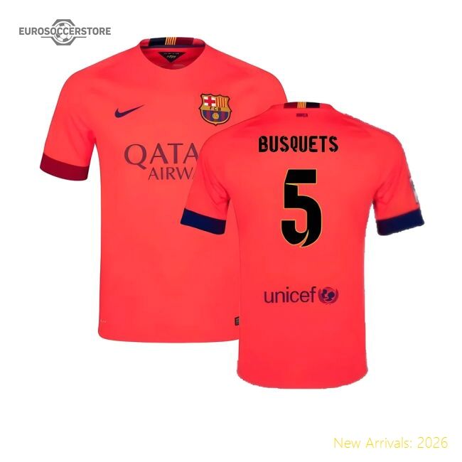 2025-2026 Barcelona Away Official Jersey Busquets Nike Dri-fit
