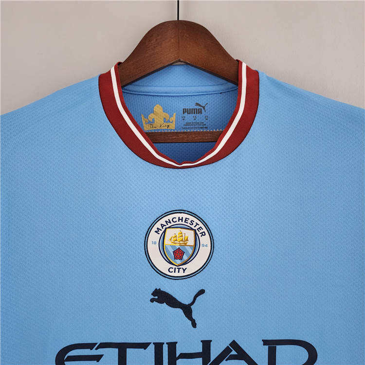 Manchester City 2223 Home Long Sleeve Shirt - Official Replica 21843