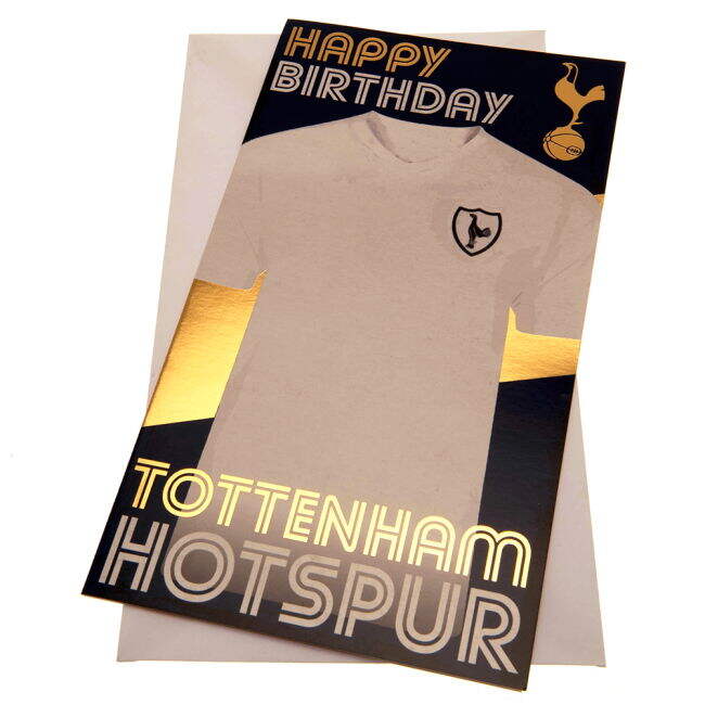 Tottenham Hotspur FC Retro Shirt Birthday Card - authentic style