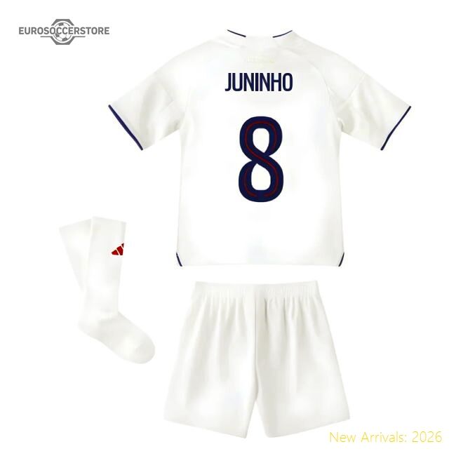 Performance 2025-2026 Olympique Lyon Home Mini Kit (Juninho 8)