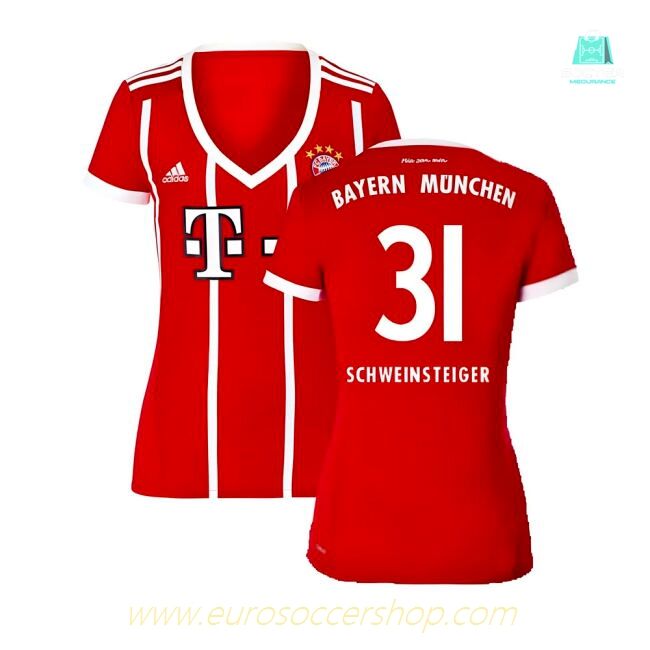 Bayern Munich 2017-18 Womens Home Shirt (XL) ((Excellent) XL) (Schweinsteiger 31)