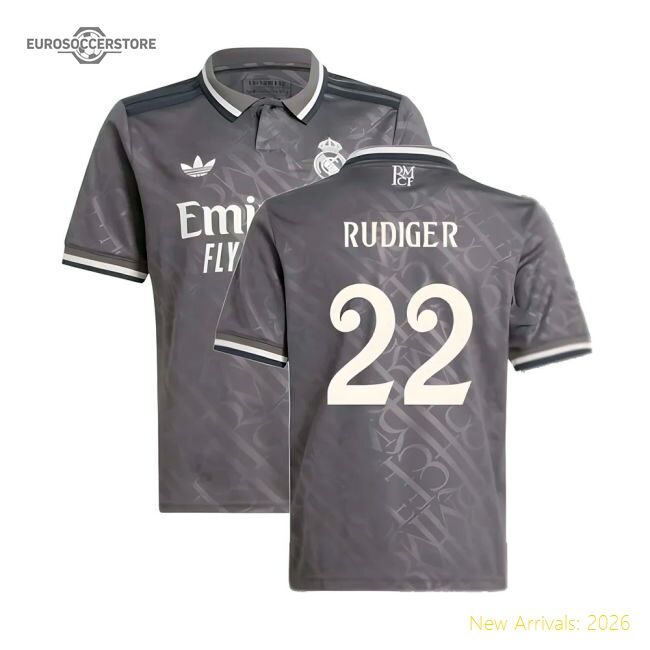 2024-2025 Real Madrid Change Jersey (kids) (rudiger 22)