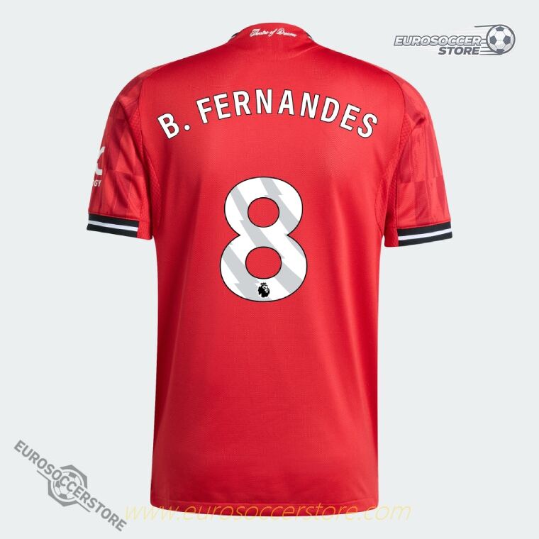 B. FERNANDES 8 Manchester United Home Jersey 25-26 (Player Version)