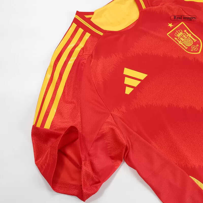 Player Version Spain Home Soccer Jersey Euro 2024 Authentic Kit