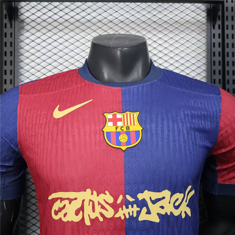 2425 Barcelona X Travis Scott Home Football Shirt Authentic version -